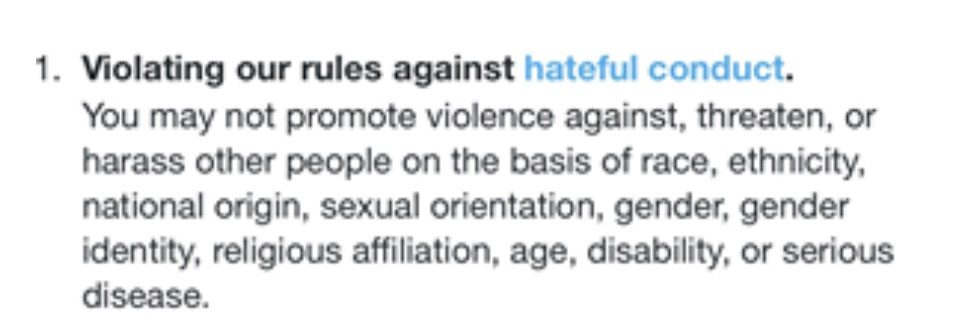 Click to enlarge hateful conduct twitter