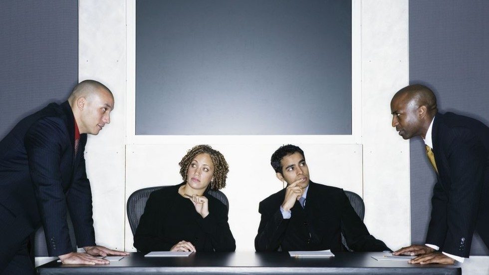 Click to enlarge office workers race