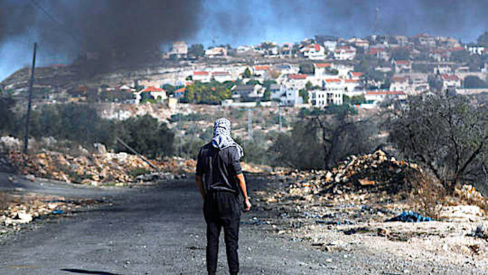 Click to enlarge Palestinian and settlement
