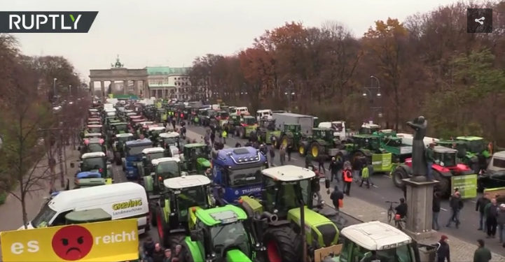 Click to enlarge german farmer protest