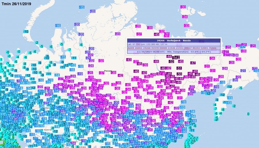 cold map