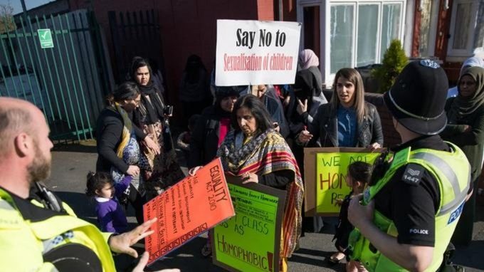 protesters Birmingham