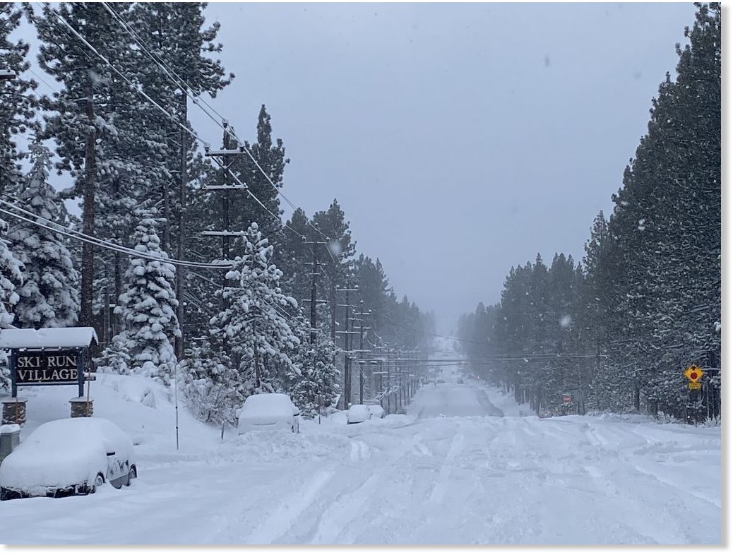 Heavy snowfall at Lake Tahoe, Mt. Rose gets almost 2 feet, Heavenly a