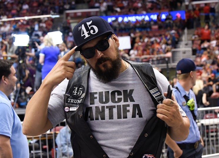 Click to enlarge Antifa trump rally