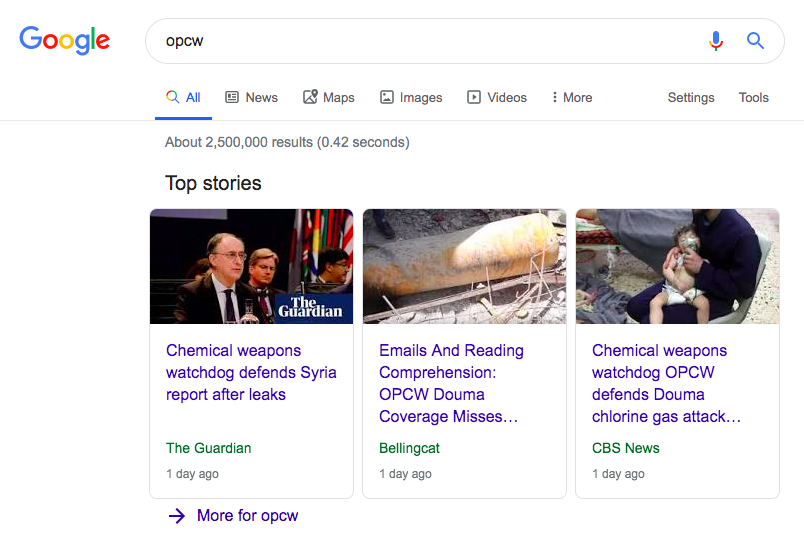 opcw google search