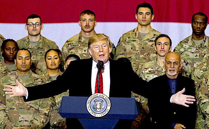 Click to enlarge Trump Ghani Troops