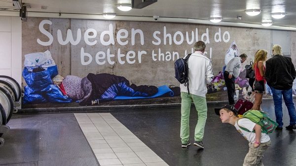 Click to enlarge Sweden's homeless