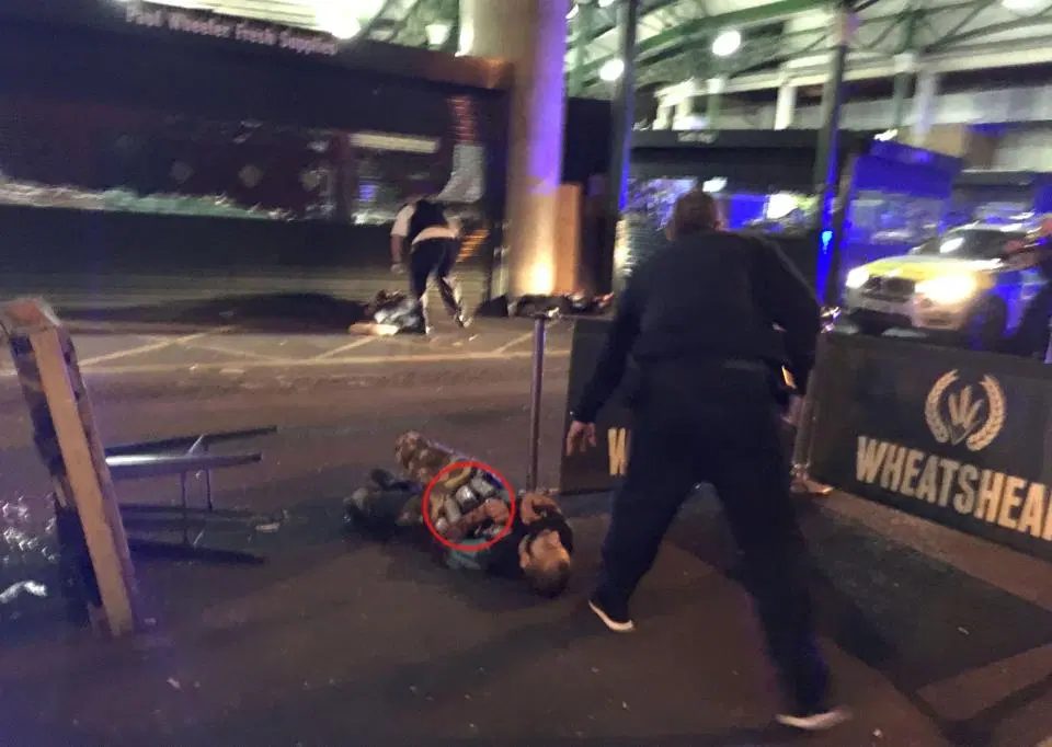 sucide vest london bridge stabbing