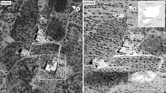 Click to enlarge Baghdadi's compound