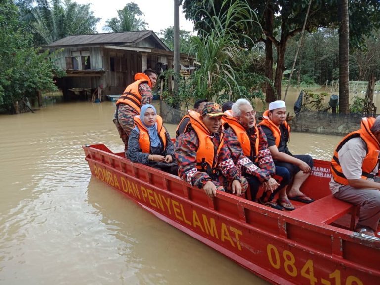 Flood rescues and evacuations in Terengganu, Malaysia, November 2019.