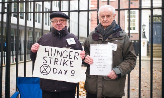 extinction rebellion hunger strike