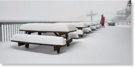 This is not an old photo… It was taken at Hotham about 4 hours ago