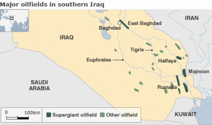 Click to enlarge Manjoon oil field iraq