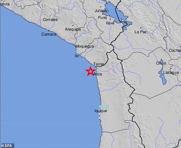 A 6.0 magnitude earthquake struck in the Pacific Ocean off the coast of Chile around 5.45am Tuesday, though there were no immediate reports of damage