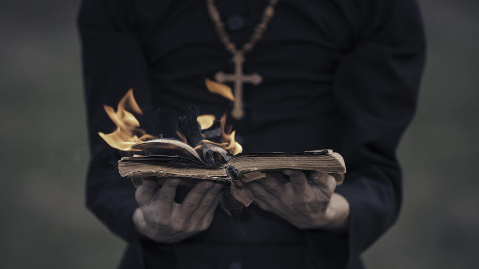 burning bible