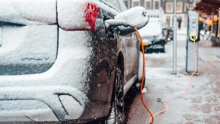 Click to enlarge electric car winter