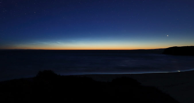 Click to enlarge noctilucent clouds