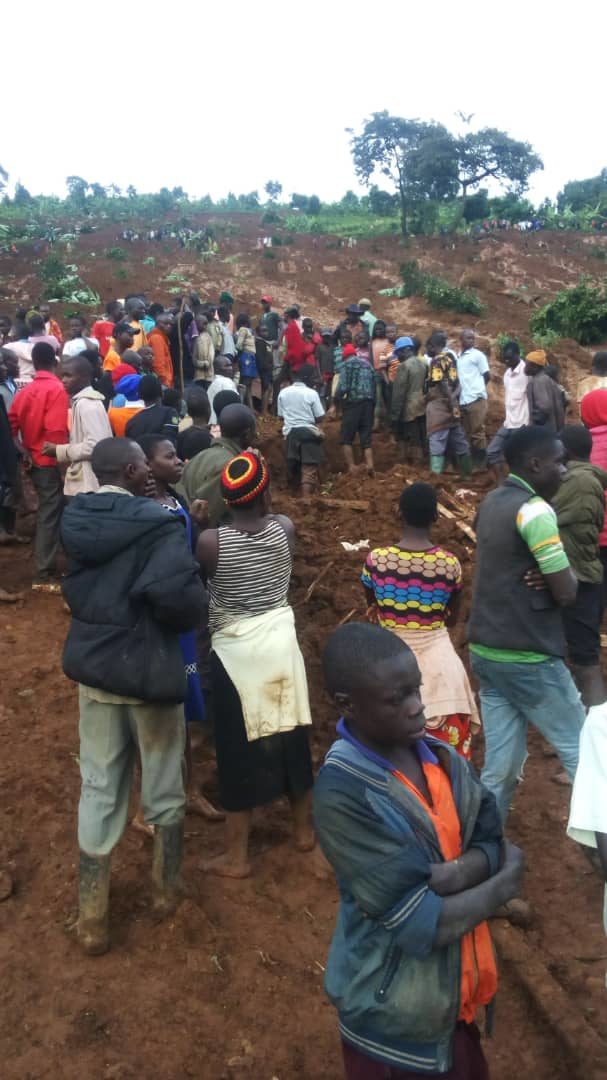 Landslide in Eastern Uganda, December 2019.