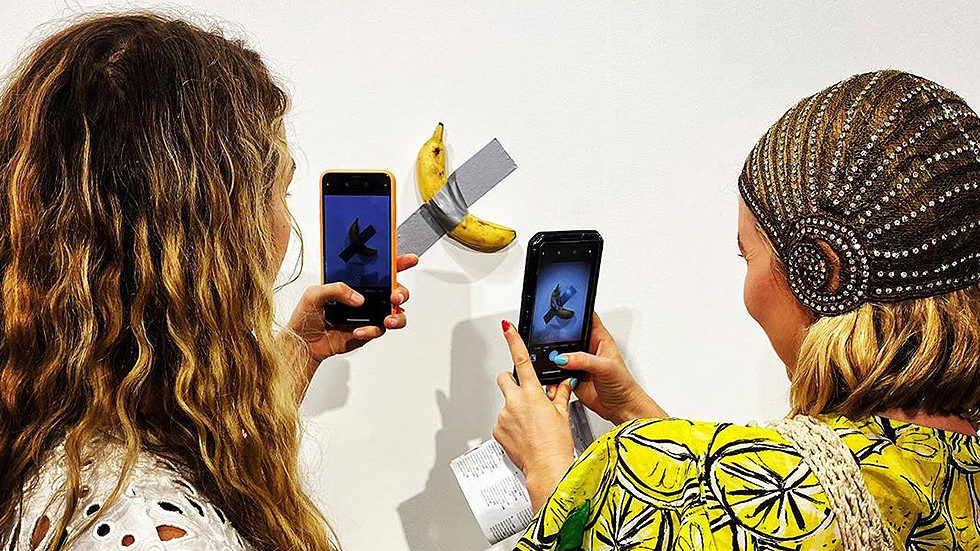 duct taped banana