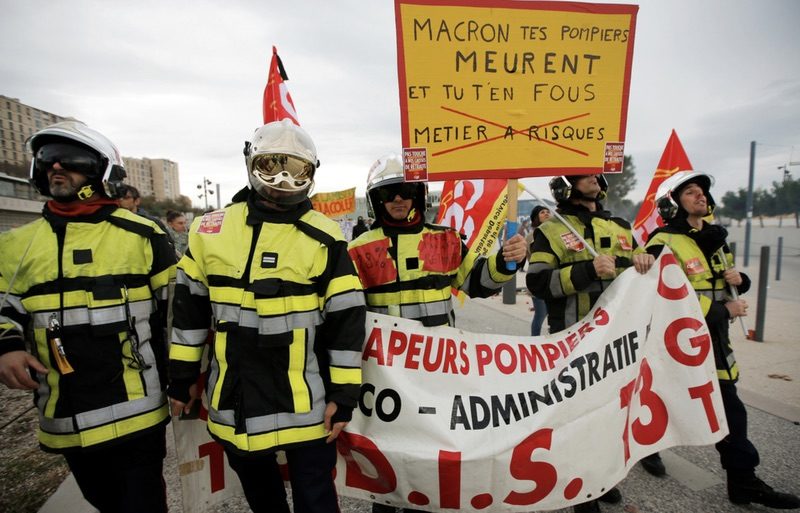 Click to enlarge strikes in France