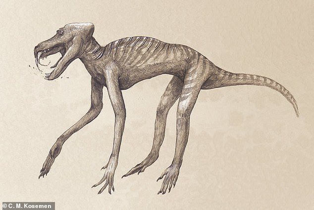Click to enlarge baboon dinosaur