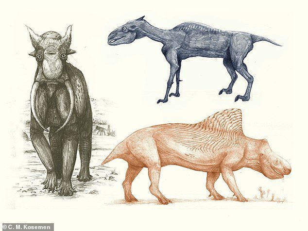 Click to enlarge Zebra dinosaur