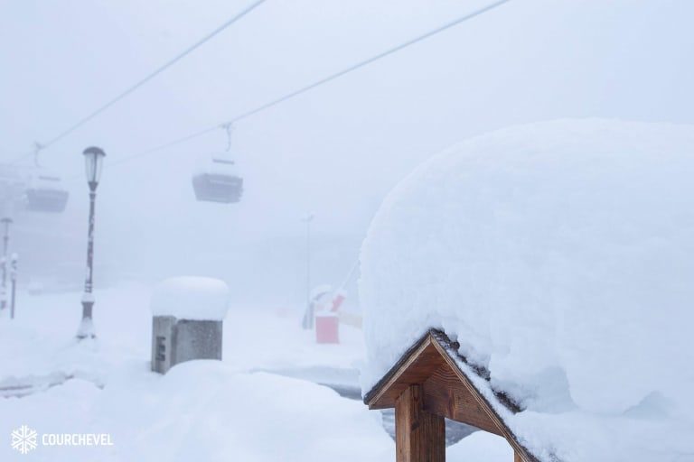 Courchevel received the highest snow totals in Europe this week with 104cms over 5-days.