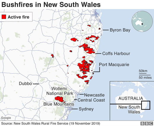 australia wildfires sydney