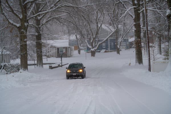 Click to enlarge snowy road