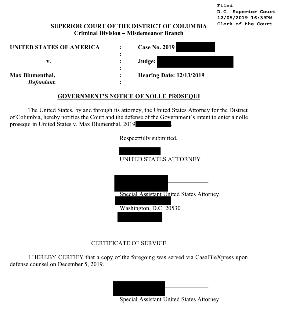 Click to enlarge court document max blumenthal