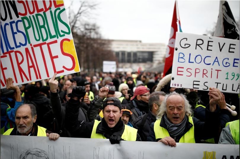 Click to enlarge yellow vests 56 week protests