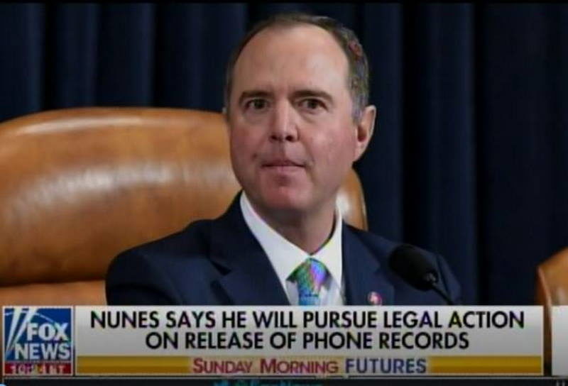 Click to enlarge schiff nunes phone records