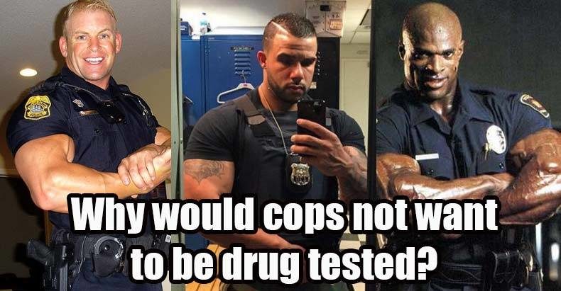 Click to enlarge cops drug testing