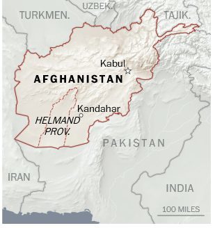 afghanistan map