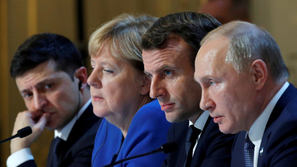 Normady 4 for Ukraine Putin- Zelensky,Merkel Macron