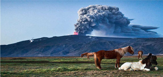 Click to enlarge Iceland on fire