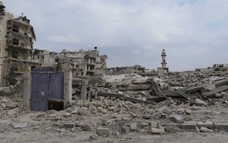 Ain Jalout School (Nusra ammunition and supply depot) that was bombed