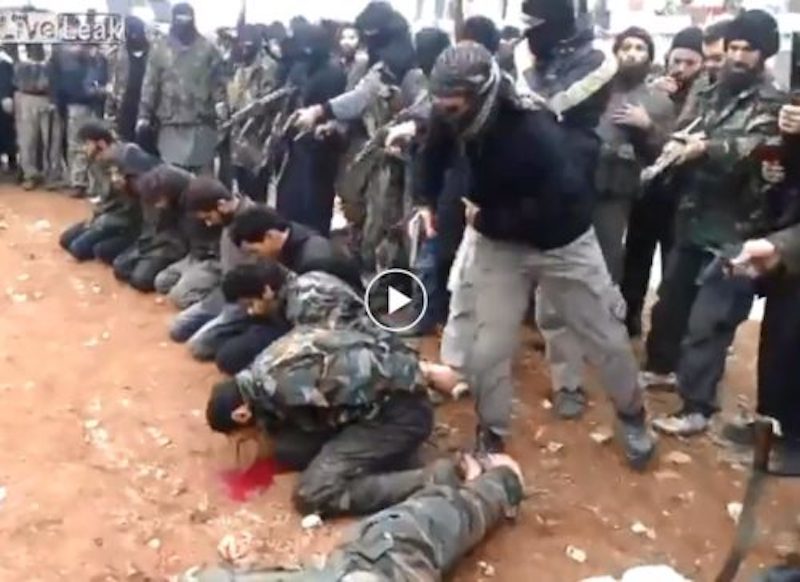 Nusra militants killing Syrian soldiers who tried to defend Al Kindi Hospital