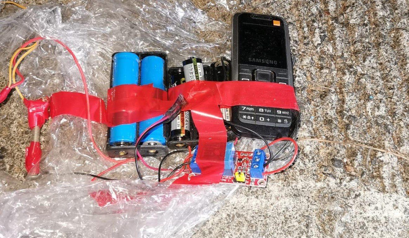 explosives found hong kong college