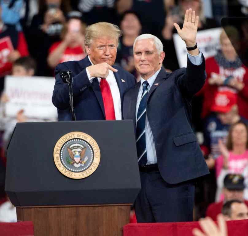 Click to enlarge Trump Pence Pennsylvania rally