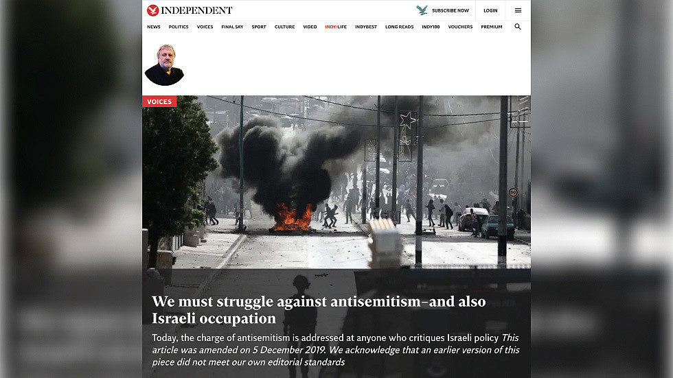 zizek article independent headline