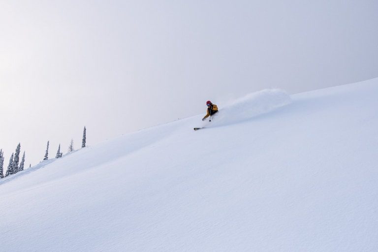 Click to enlarge Fernie has opened more terrain after good snowfalls this week and Robin Siggin snared some freshies yesterday