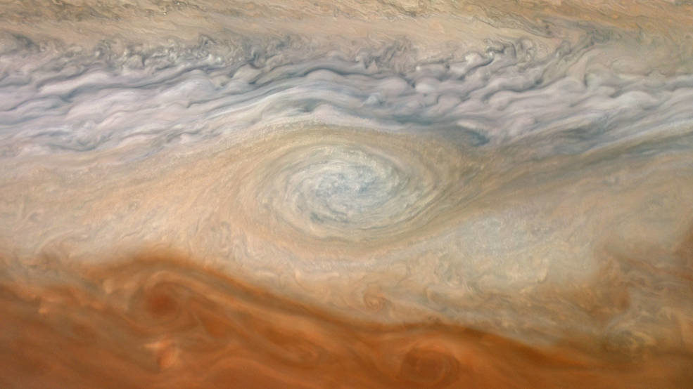 Click to enlarge Junocam cylclones jupiter