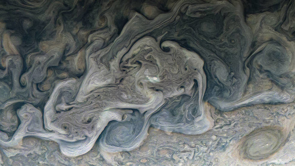 Click to enlarge Junocam cylclones jupiter