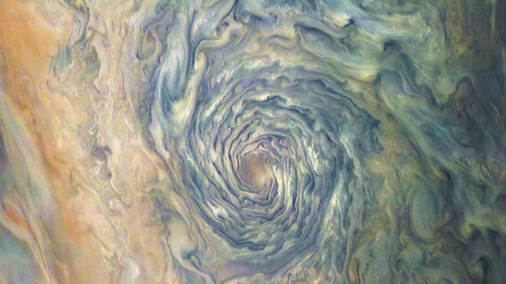 Click to enlarge Junocam cylclones jupiter