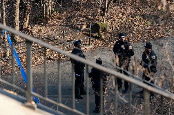 Click to enlarge Police officers patrol