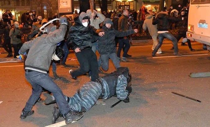 Click to enlarge Maidan street beating