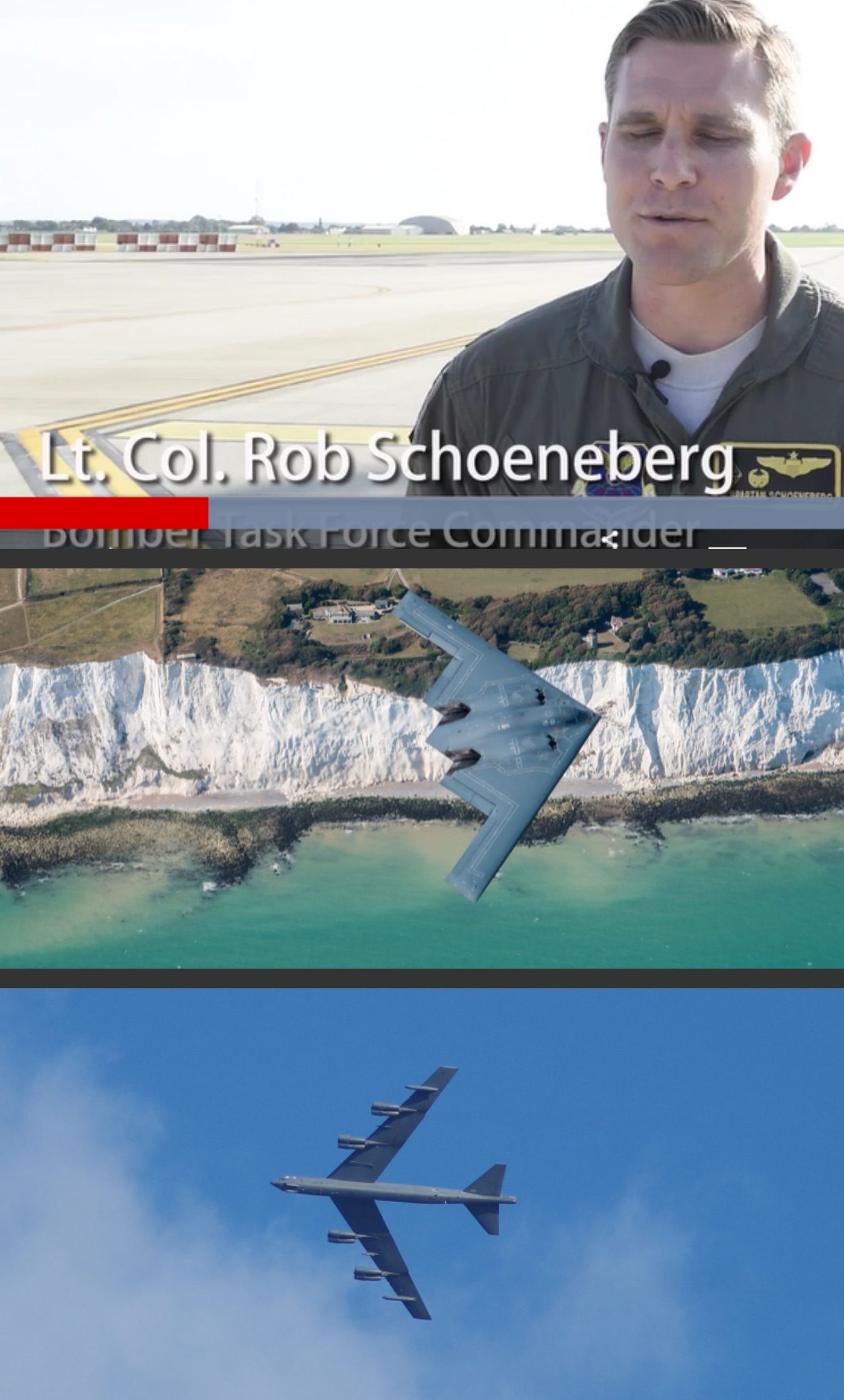 Click to enlarge B-2 and B-52 flights from RAF Fairford