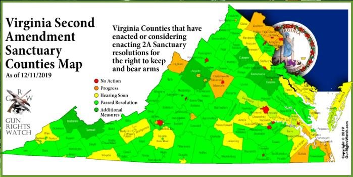 Map GunRights Virginia
