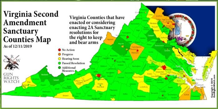 Click to enlarge Map GunRights Virginia